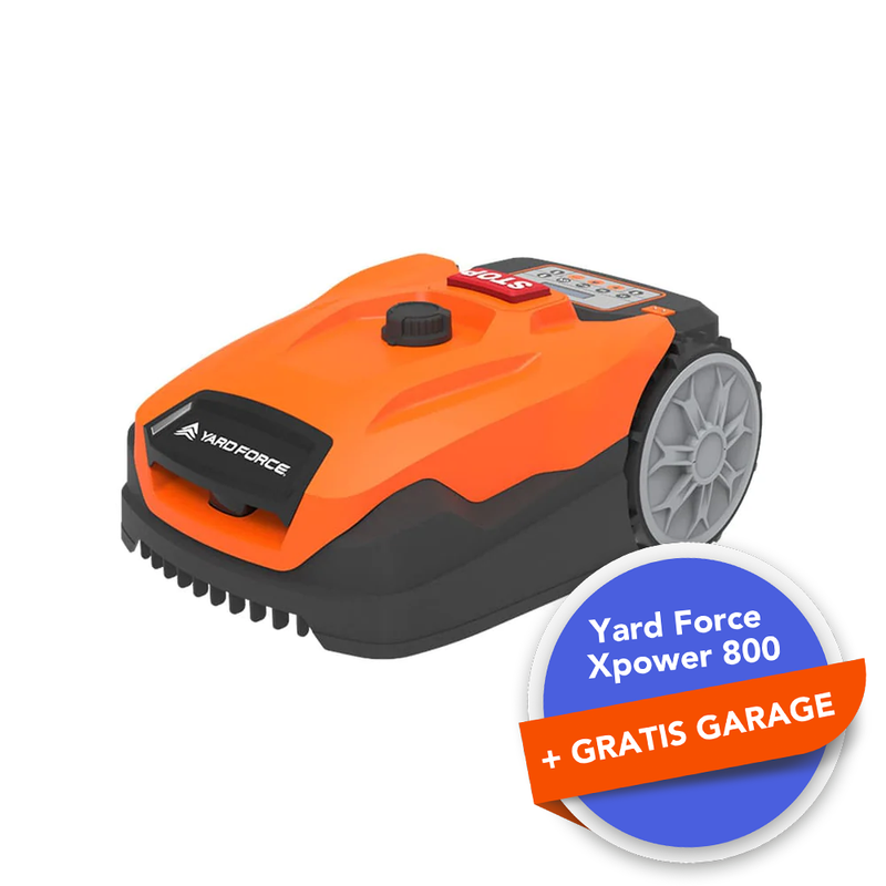 Yard Force Xpower 800 Rasenroboter (Modell 2023) + gratis Garage