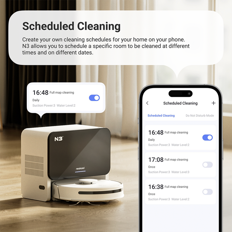 Neabot N3 Reinigungsplanung via App